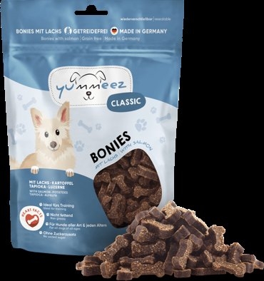 Yummeez Classic Bonies s lososem 175 g