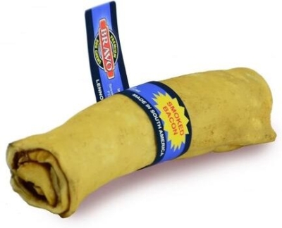 Rolka z hovězí kůže Bacon – slanina – 14 cm