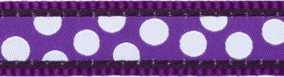 Vodítko RD přep. 12 mm x 2 m-White Spots on Purple