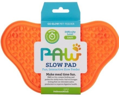 PetDreamHouse lízací podložka Paw Lick Pad – oranžová