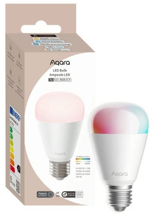 AQARA LED Bulb T2 (E27, RGB CCT) (LB-L02D) - Zigbee a Thread RGB+CCT ...