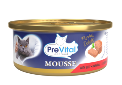 PreVital kočka hovězí, konzerva 85 g