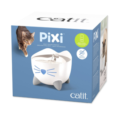 Fontána Catit Pixi Smart s nerezovým povrchem bílá