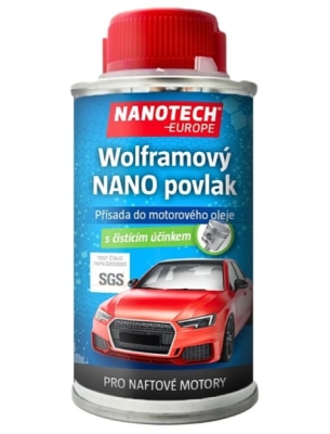 Přísada do motorového oleje s čistícím účinkem pro NAFTOVÉ motory - Wolframový NANO povlak, 110ml