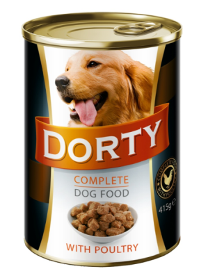 DORTY Dog Drůbeží, konzerva 415 g