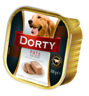 DORTY Dog Hovězí, vanička 300 g