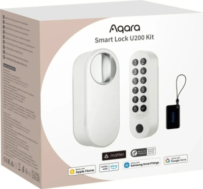 AQARA Smart Lock U200 Kit (EL-D02DW), Bílý - Smart Zámek