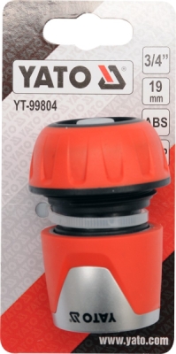 Yato YT-99804 rychlospojka s funkcí STOP pro hadici 3/4", ABS, TPR