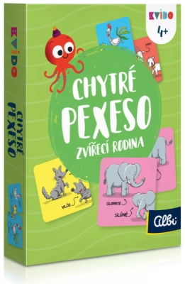 Kvído Chytré pexeso 2. vydání - Zvířecí rodina