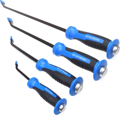 Montážní páky úderové, nástroje pro páčení a údery, sada 4 kusů 20-60 cm - QUATROS QS14249