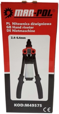 Čelní nýtovací kleště PROFI 2,4-6,4mm MAR-POL M49575
