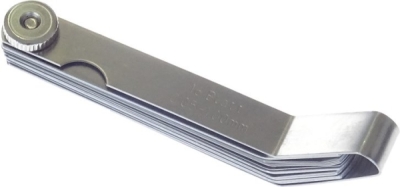 Ventilové (spárové) měrky zahnuté, 0.05 - 1.0 mm, 16 listů - QUATROS QS15518