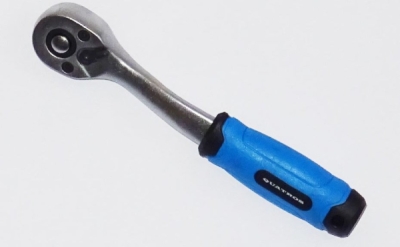 Ráčna 1/4", 72 zubů, s přepínací páčkou, vyhnutá, délka 150 mm - QUATROS QS50112