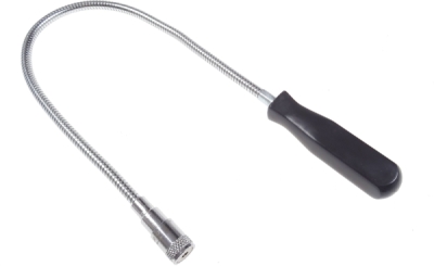 Vytahovák předmětů magnetický, ohebný 60 cm, s LED osvětlením - QUATROS QS14212