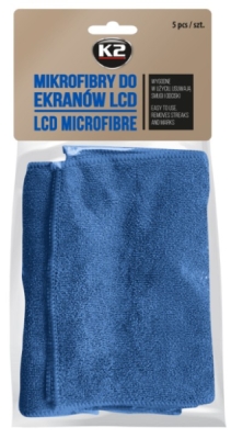 K2 LCD MICROFIBRES - sada mikrovláknových hadříků, 5ks