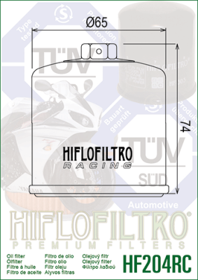 Olejový filtr HIFLOFILTRO HF204RC