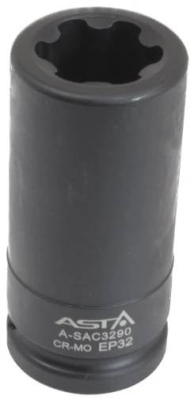 Hlavice 3/4" na šrouby nápravy vozidel Mercedes-Benz Actros, délka 90 mm - ASTA A-SAC3290