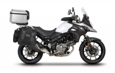 Kompletní sada sedlových brašen SHAD 130.kitTR40big48-25 TERRA TR40 a hliníkového 48L topcase, včetně montážní sady SHAD SUZUKI DL 650 V-Strom