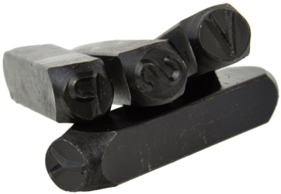 Razicí matrice písmen - raznice, 6 mm, sada 27 kusů GEKO G01812