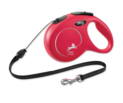 Vodítko Flexi Classic New lanko S červené 8m