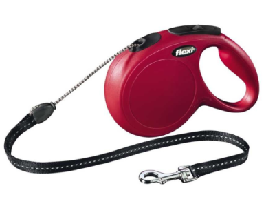 Flexi New Classic Cord M 5 m (20 kg) červená