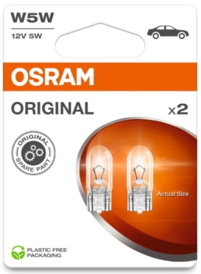 Žárovka Osram W5W, Original 2825-2BL