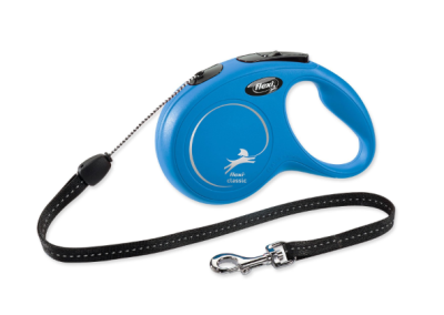 Vodítko Flexi Classic New lanko M modré 8m