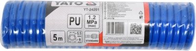 Hadice vzduchová spirální PU 5,5x8mm, 5m Yato YT-24201