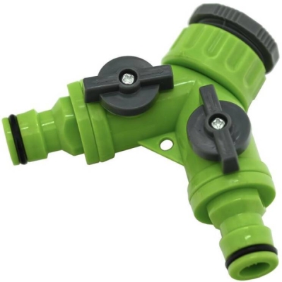 Rozdělovač hadicový Y 1/2" - 3/4" pro 2 rychlospojky s uzávěrem Garvia 20062