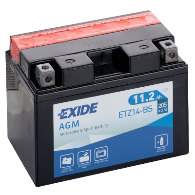Motobaterie Exide Bike AGM 12V, 11.2Ah, ETZ14-BS