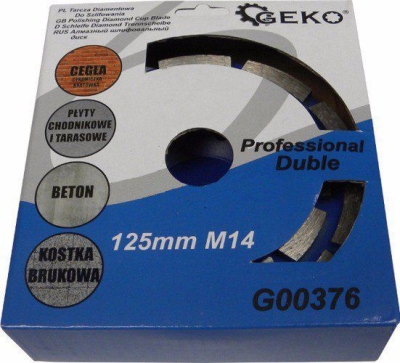 Kotouč brusný diamantový na beton 125mm, M14 GEKO G00376