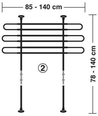 Mříž na psa š. 85-140cm, v. 78-140cm