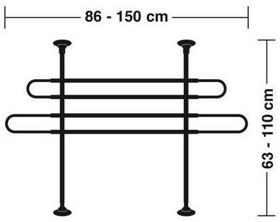 Mříž na psa š.85-140cm, v.60-110cm