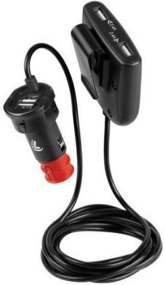 Nabíjecí kabel 4 x USB 12/24V rychlé nabíjení 7800mA