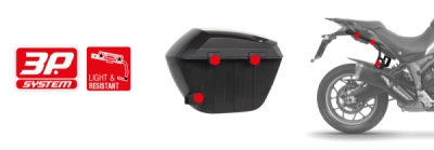 Boční kufry na motorku SHAD D0B23100 SH23 černý (130.D0B23100)