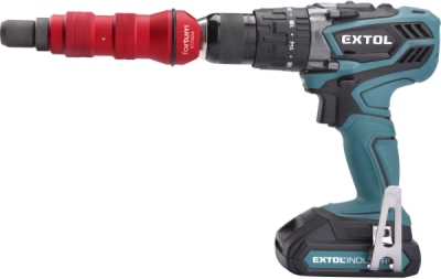 Nástavec nýtovací na vrtačku, pro nýtovací matice M3-M8, CrMoV FORTUM
