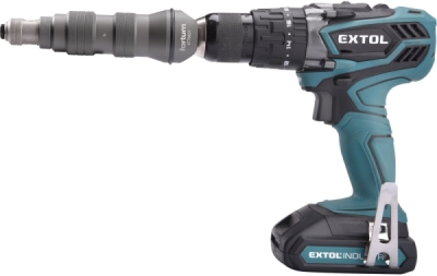 Nástavec nýtovací na vrtačku, pro trhací nýty 2,4-4,8mm, CrMoV FORTUM