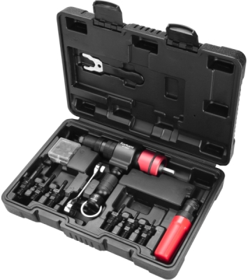 Nástavec nýtovací na vrtačku T-COMBO, sada pro matice M3-M12 i trh. nýty 2,4-6,4mm, CrMoV FORTUM