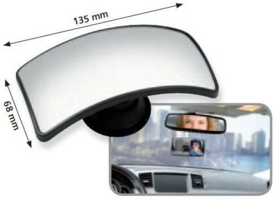 Zrcátko vnitřní panoramatické na přísavku, oblé