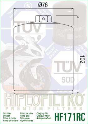 Olejový filtr HIFLOFILTRO HF171CRC