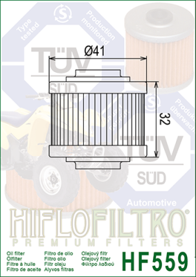 Olejový filtr HIFLOFILTRO HF559