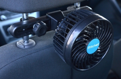 Compass ventilátor mitchell 12v na opěrku hlavy