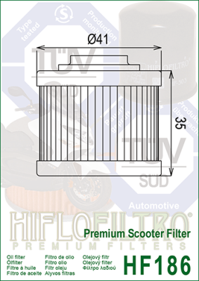 Olejový filtr HIFLOFILTRO HF186