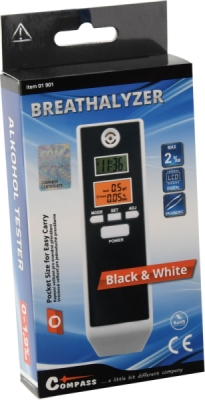Alkohol tester Compass BLACK/WHITE, digitální