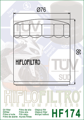 Olejový filtr HIFLOFILTRO HF174C