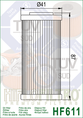 Olejový filtr HIFLOFILTRO HF611