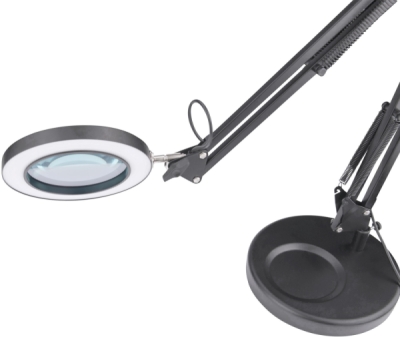 Lampa stolní s lupou, USB napájení, 1300lm, 3 barvy světla, 5x zvětšení EXTOL LIGHT