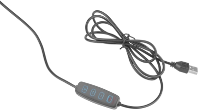 Lampa stolní s lupou, USB napájení, 1300lm, 3 barvy světla, 5x zvětšení EXTOL LIGHT
