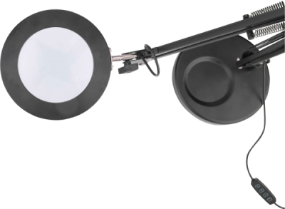 Lampa stolní s lupou, USB napájení, 1300lm, 3 barvy světla, 5x zvětšení EXTOL LIGHT