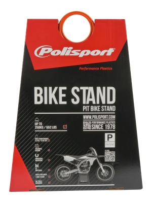 Stojan pod motorku POLISPORT 8981500006 černá/bílá